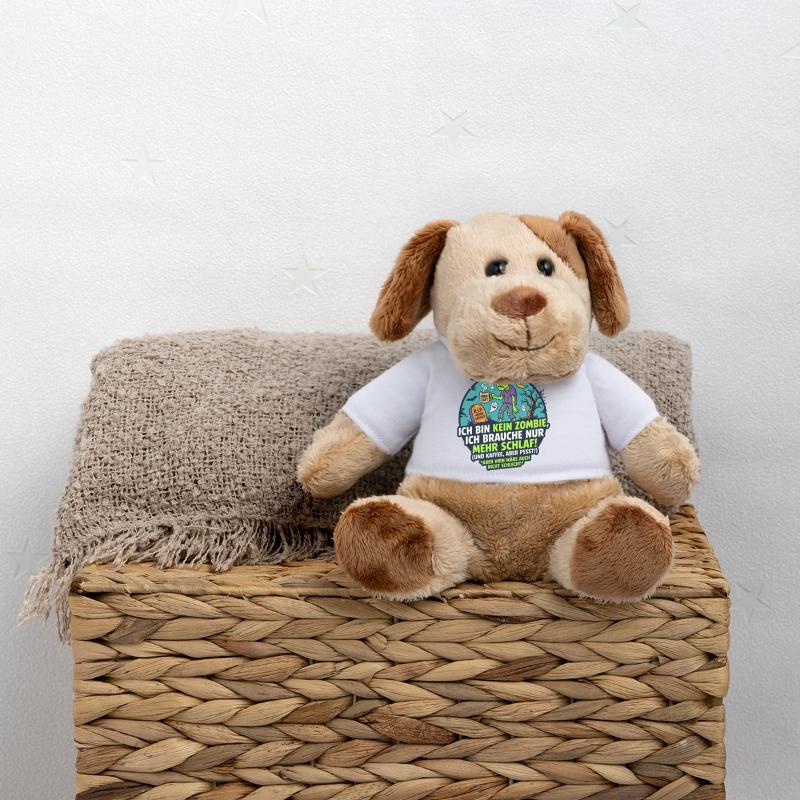 Zombie Schlaf Kaffee lustiger Spruch MiniFeet® Hund Helge