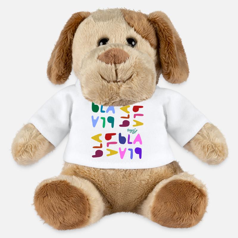 Bla blah blah - MiniFeet® Dog Helge - white