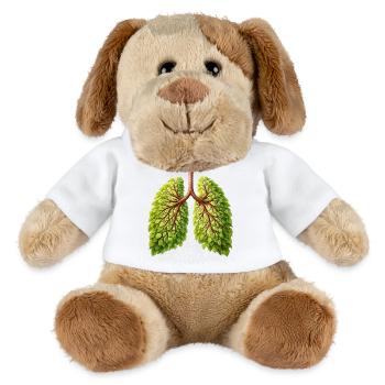 Lunge Natur Baum Design - MiniFeet® Hund Helge - Weiß - Vorne