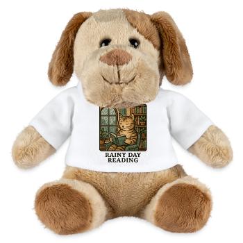 Lecture du chat de pluie - Chien en peluche Helge MiniFeet® - blanc - Devant