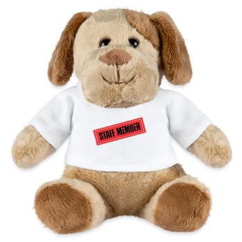 Membre du personnel - Chien en peluche Helge MiniFeet® - blanc - Devant