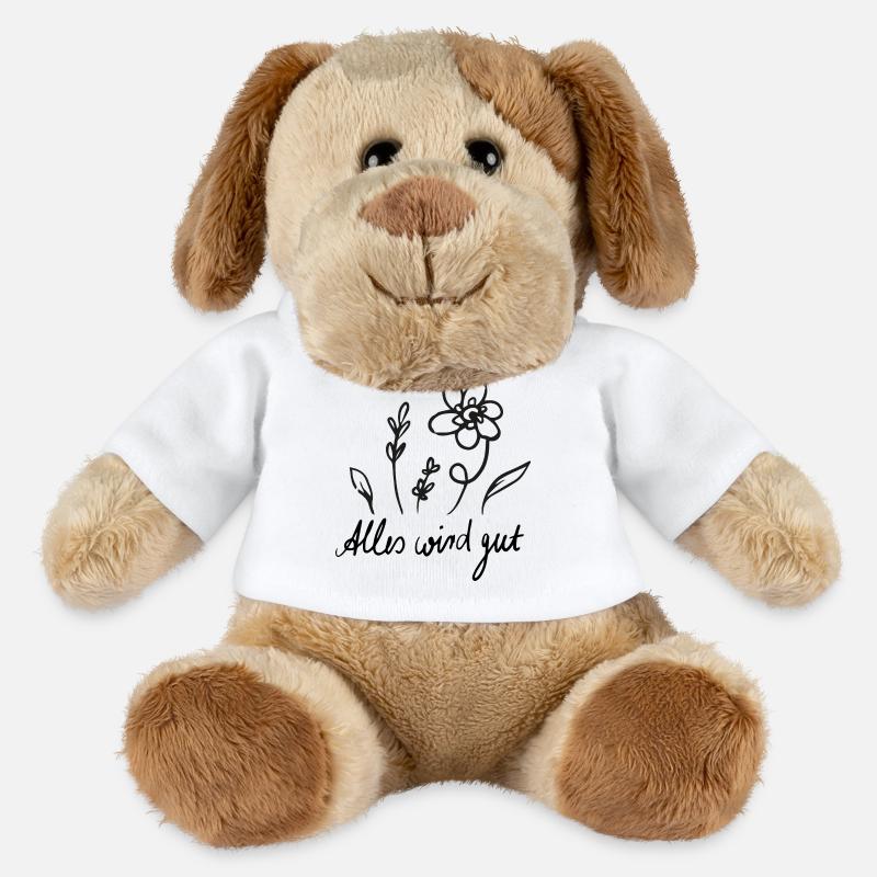 Alles wird gut - MiniFeet® Hund Helge - Weiß