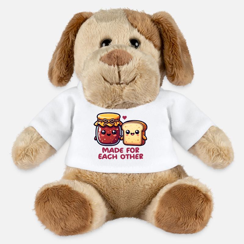Brot und Marmelade - MiniFeet® Hund Helge - Weiß