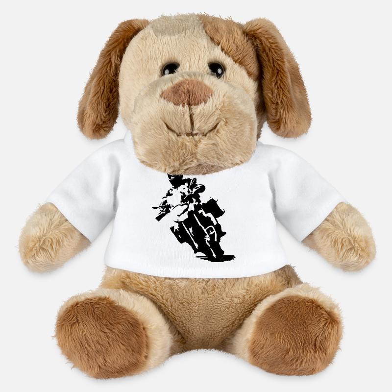 ReiseEnduroGS einfarbig - MiniFeet® Hund Helge - Weiß