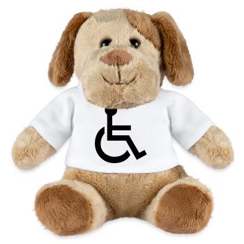Disabled Wheelchair Symbol - MiniFeet® Dog Helge - white - Front