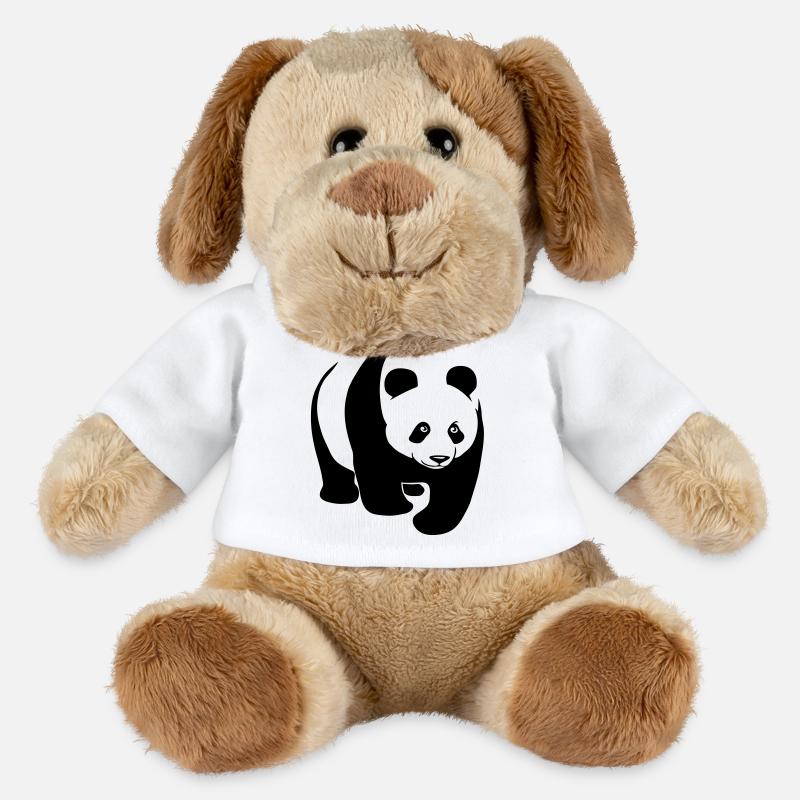 panda bär bear - MiniFeet® Hund Helge - Weiß