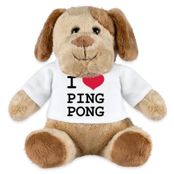 I Love Ping Pong - MiniFeet® Hund Helge - Weiß - Vorne