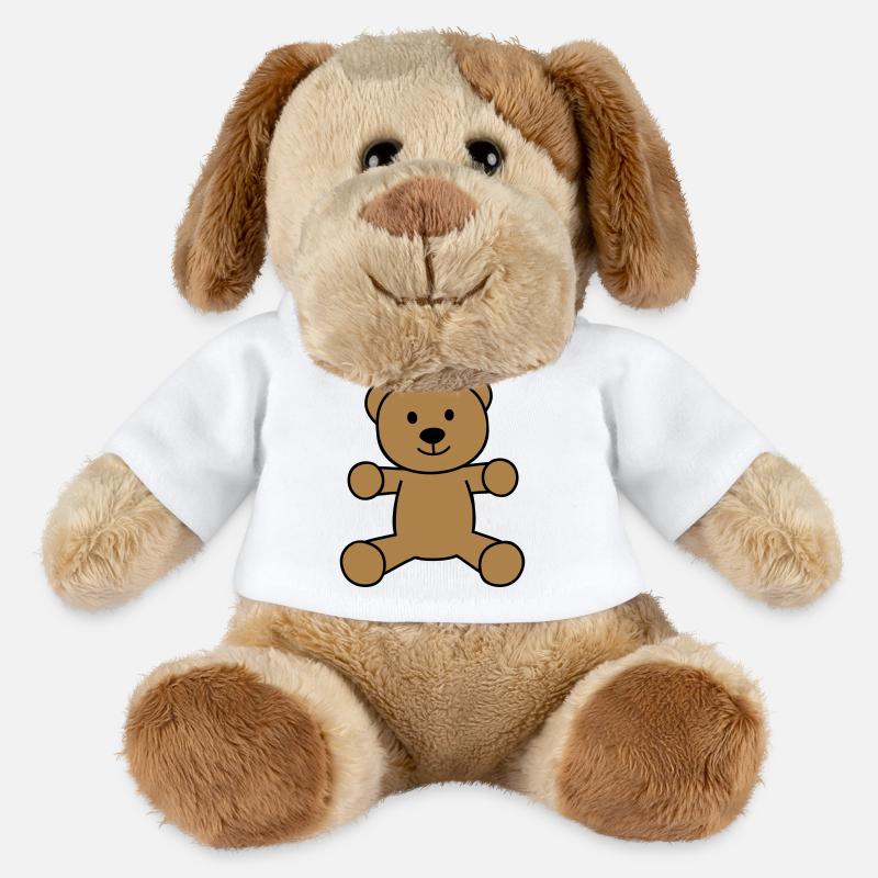 Teddybär - MiniFeet® Hund Helge - Weiß