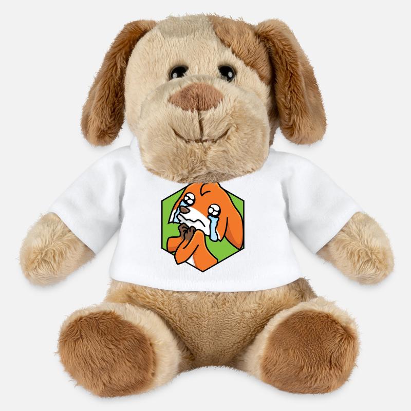 Trauriger kleiner Fuchs - MiniFeet® Hund Helge - Weiß
