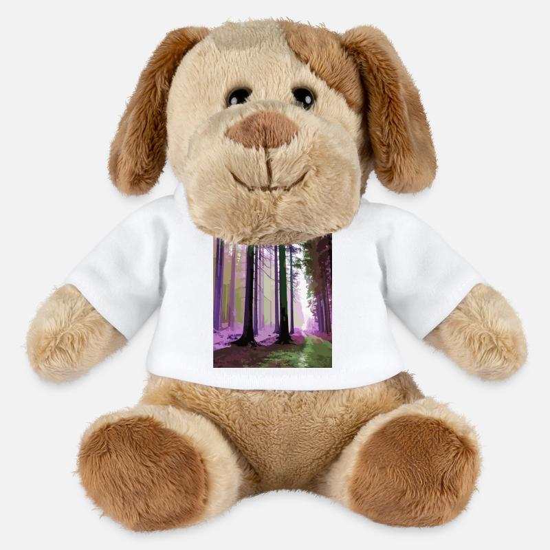 Forêt de nuages hantée - Chien en peluche Helge MiniFeet® - blanc
