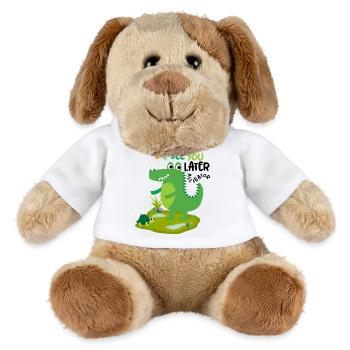 A plus tard alligator rires de crocodile drôles - Chien en peluche Helge MiniFeet® - blanc - Devant