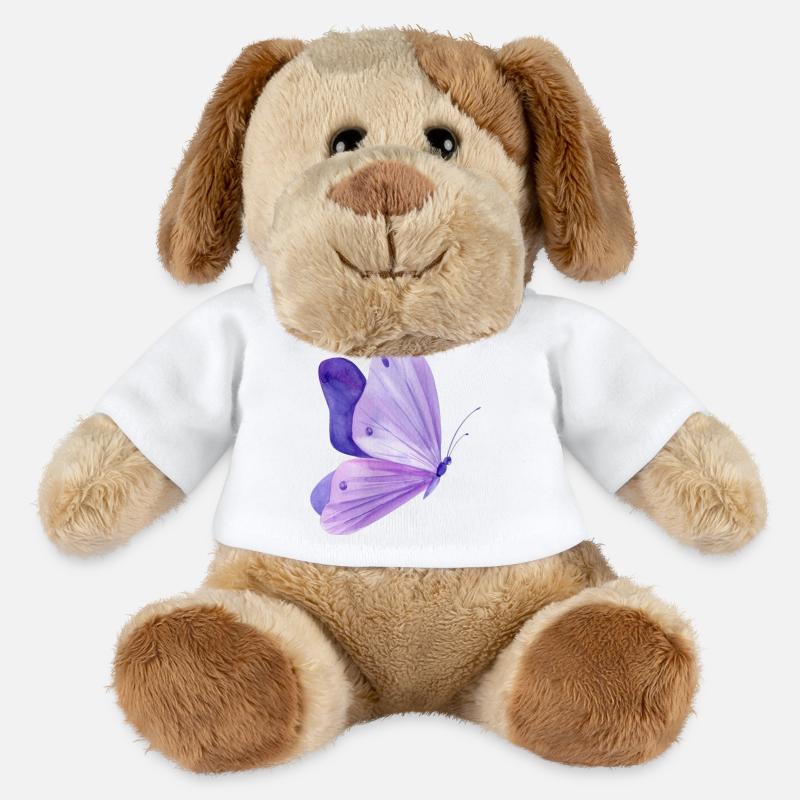 Papillon - Chien en peluche Helge MiniFeet® - blanc