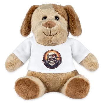 Style punk - Chien en peluche Helge MiniFeet® - blanc - Devant