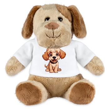 i love Poodles – Ich liebe Pudel - MiniFeet® Hund Helge - Weiß - Vorne