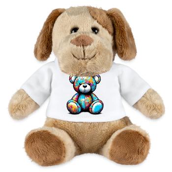 Orso orsacchiotto Teddy Bear - MiniFeet® Dog Helge - white - Front