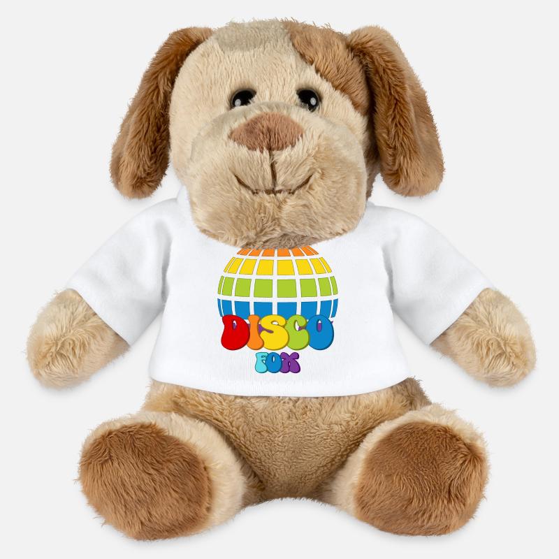 Disco Fox Discokugel Groovy Discothek Discofox - MiniFeet® Hund Helge - Weiß