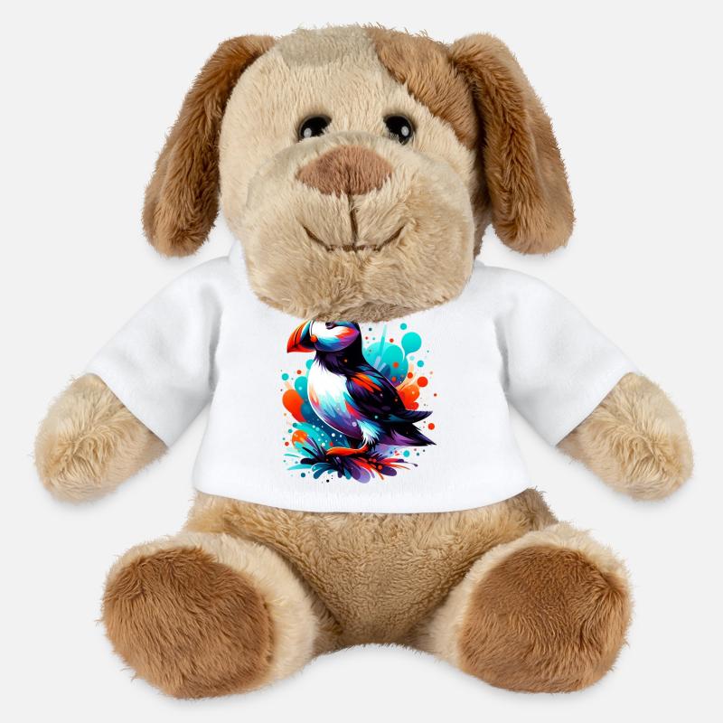 Papageitaucher - MiniFeet® Hund Helge - Weiß