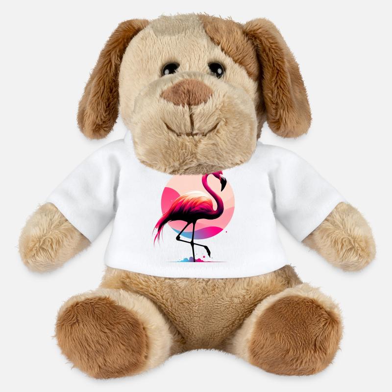 Flamingo - MiniFeet® Hund Helge - Weiß
