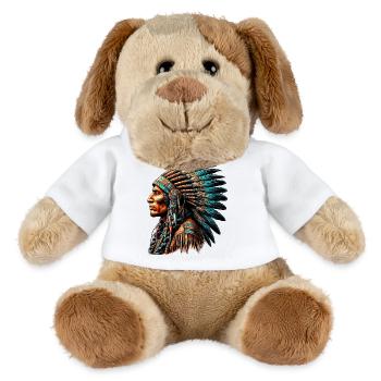 Amerikanisch, Indianer, Amerikaner - MiniFeet® Hund Helge - Weiß - Vorne