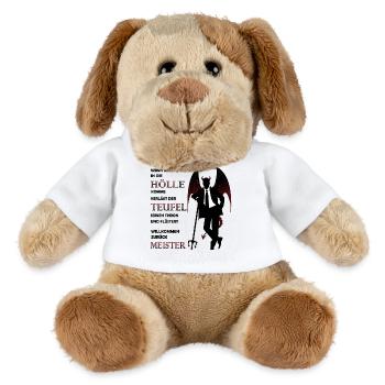 Teufel Satan Luzifer Hölle Halloween - MiniFeet® Hund Helge - Weiß - Vorne
