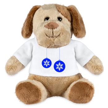 Weihnachtskugeln Stern - MiniFeet® Hund Helge - Weiß - Vorne