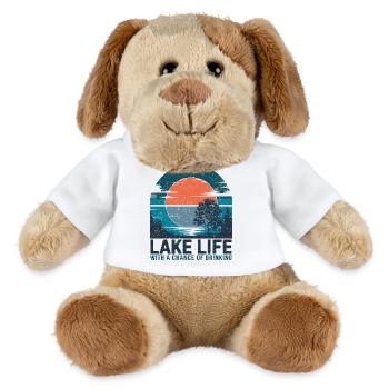 Pure détente au bord du lac - Chien en peluche Helge MiniFeet® - blanc - Devant