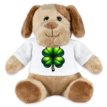 Four-leaf clover - MiniFeet® Dog Helge - white - Front