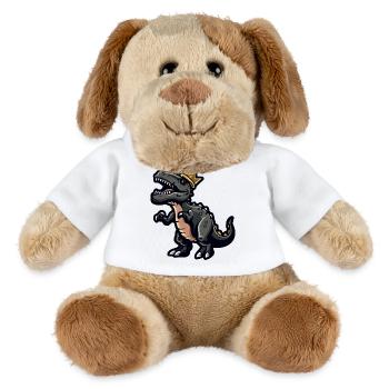 Dinosaure T-Rex Cartoon Couronne - Chien en peluche Helge MiniFeet® - blanc - Devant