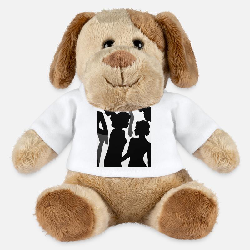 Character shadows - MiniFeet® Dog Helge - white