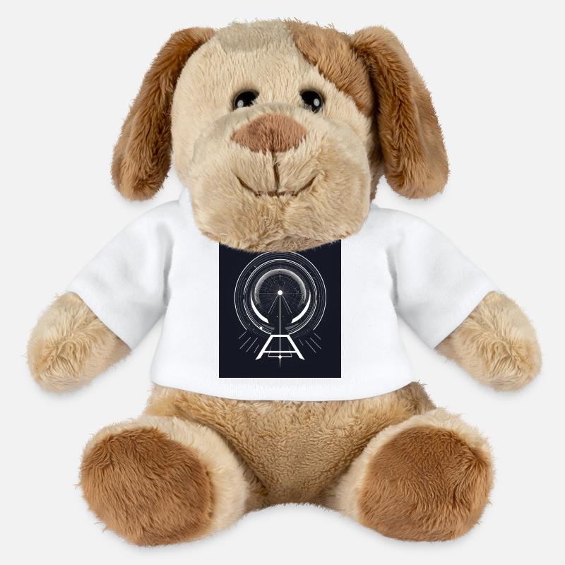 Graphiques géométriques abstraitsGraphique abstrait - Chien en peluche Helge MiniFeet® - blanc