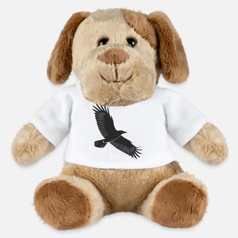 Conception de silhouette d’oiseau gracieuse - Chien en peluche Helge MiniFeet® - blanc