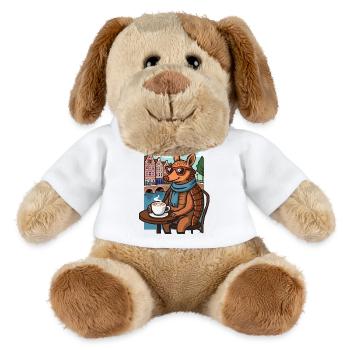 Amsterdam canal belt animal - MiniFeet® Dog Helge - white - Front