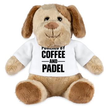 Padel & Kaffee – Powered By Coffee and Padel - MiniFeet® Hund Helge - Weiß - Vorne