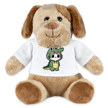 Chat crocodile Kawaii - Chien en peluche Helge MiniFeet® - blanc - Devant