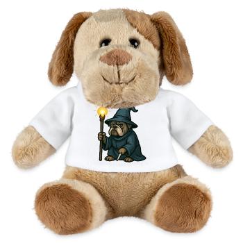 Bulldogge Zauberer Laterne - MiniFeet® Hund Helge - Weiß - Vorne