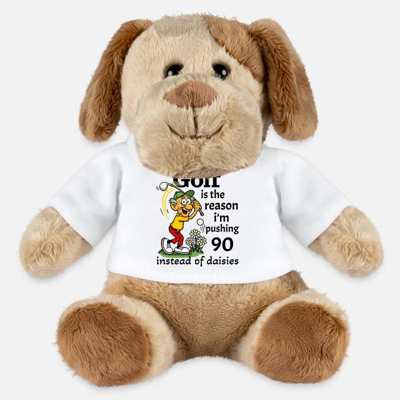 Golf is the reason I'm pushing 90 - MiniFeet® Dog Helge - white