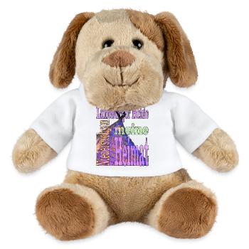 Lüneburger Heide mit Text - MiniFeet® Hund Helge - Weiß - Vorne