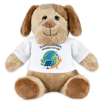 Planet Power: Saubere Energie-Kugel - MiniFeet® Hund Helge - Weiß - Vorne