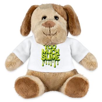 Trop de slime – Dicto espiègle de slime - Chien en peluche Helge MiniFeet® - blanc - Devant