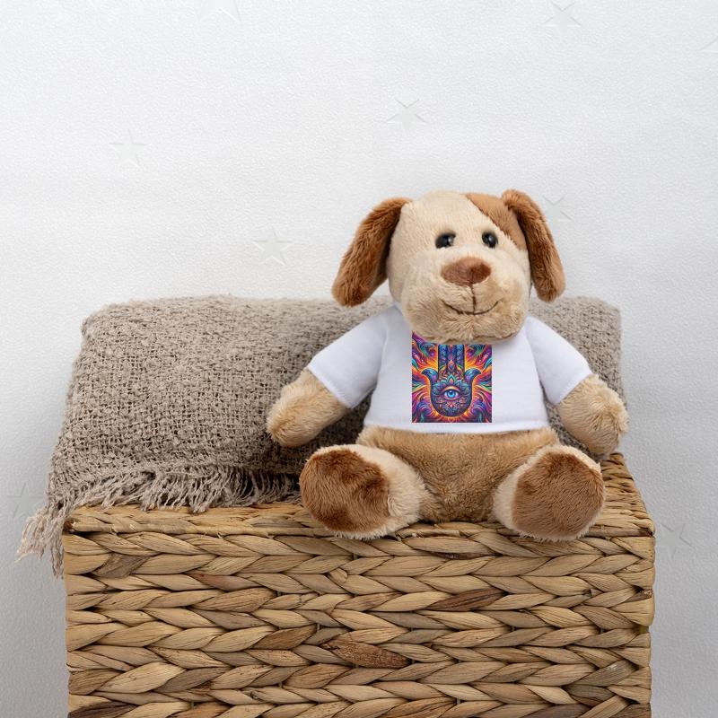 Mandala psychédélique Hamsa Œil Main-Œil Chien en peluche Helge MiniFeet®