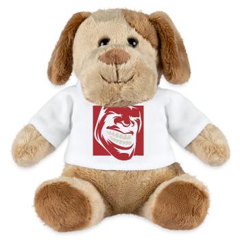 Roaring Red Grin Illustration - MiniFeet® Hund Helge - Weiß - Vorne