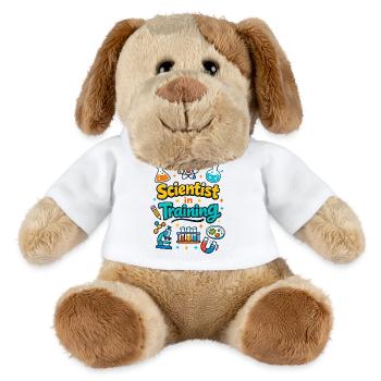 Young scientist in training - MiniFeet® Dog Helge - white - Front