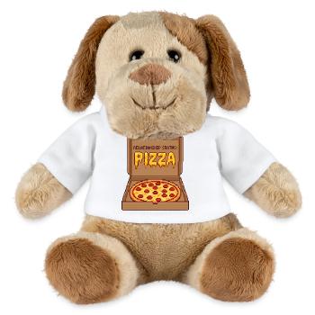 Relationship Status Pizza - Anti Valentine Gift - MiniFeet® Hund Helge - Weiß - Vorne