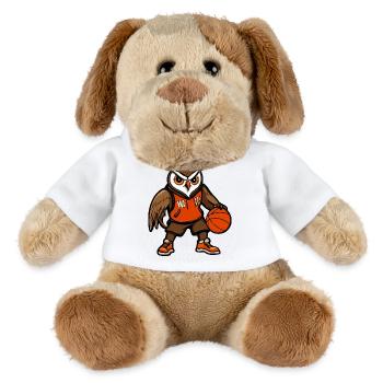 Basket-ball hibou - Chien en peluche Helge MiniFeet® - blanc - Devant