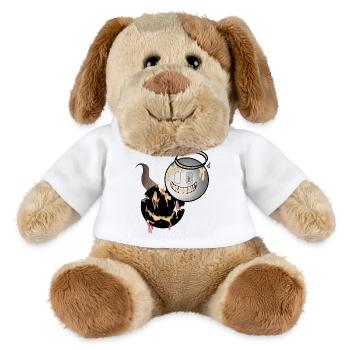Melting Faces Angel and Devil Design - MiniFeet® Dog Helge - white - Front