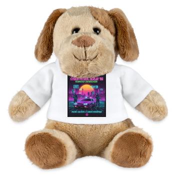 Patrouille Cyber Berlin - Chien en peluche Helge MiniFeet® - blanc - Devant