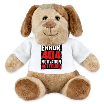 404 - Motivation non trouvée minimaliste - Chien en peluche Helge MiniFeet® - blanc - Devant