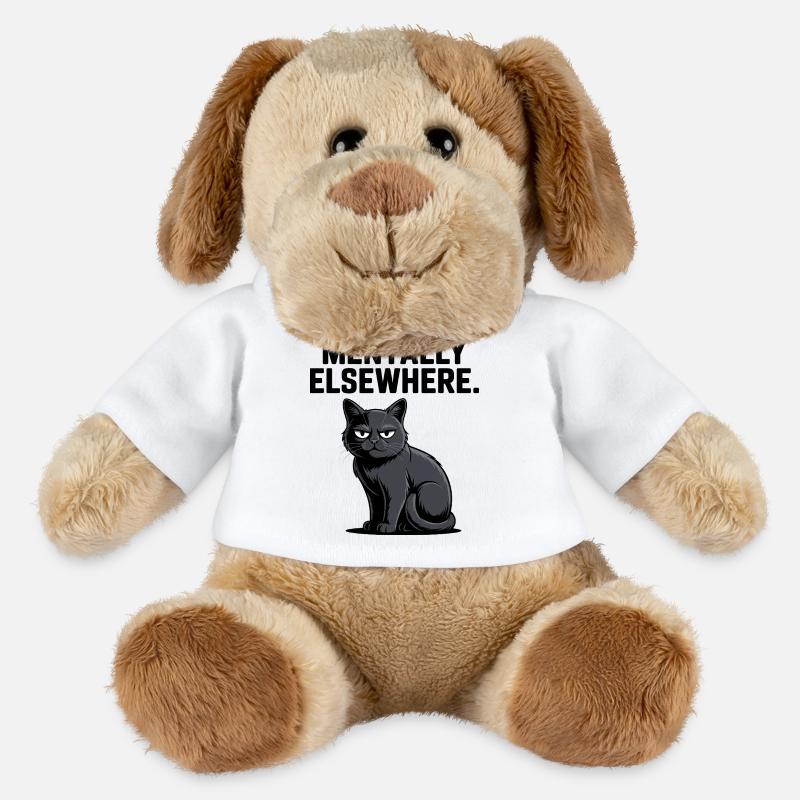 Mentally Elsewhere Cat Tee - MiniFeet® Dog Helge - white