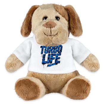 Turbo Life Blue Camo Car Szene Style - MiniFeet® Hund Helge - Weiß - Vorne