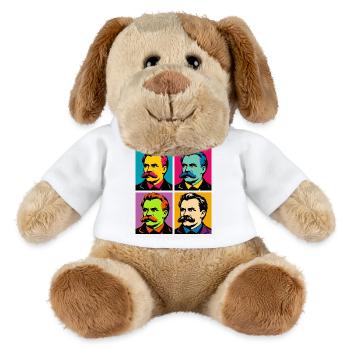 Friedrich Nietzsche Pop Portraits - MiniFeet® Dog Helge - white - Front